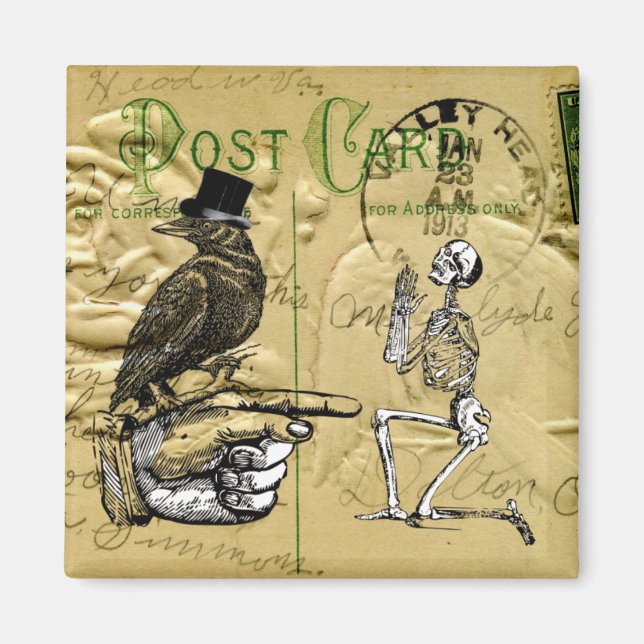 Imã Coroa e esqueleto (Frente)