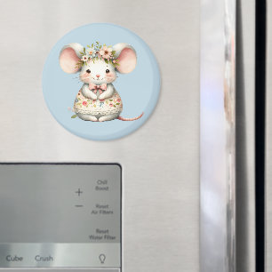 Imã Coroa Floral Coroa Flor De Vestido Do Mouse