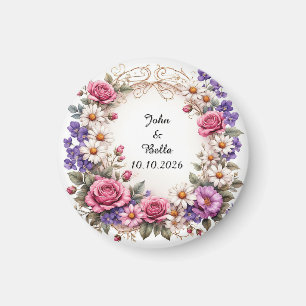 Imã Coroa Floral Decorativa