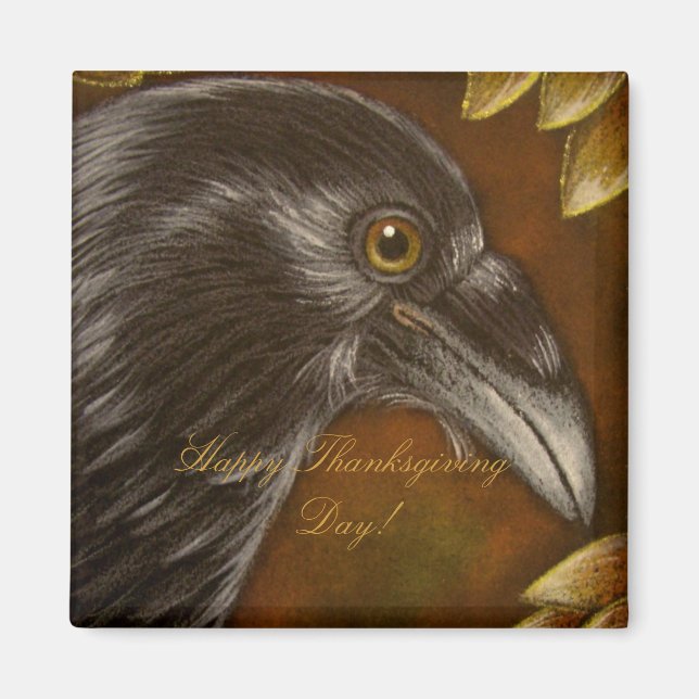 Imã COROA RAVEN-THANKSGIVING Magnet (Frente)