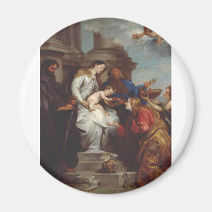 Imã Coroação de Santa Rosália por Anthony van Dyck