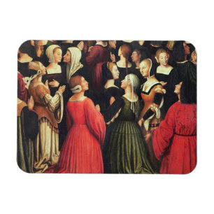 Ímã Coroação do Virgin, 1513 (óleo no painel) (det