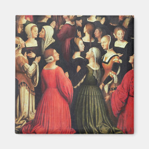 Imã Coroação do Virgin, 1513 (óleo no painel) (det