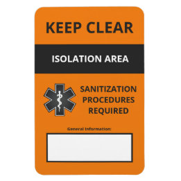 Ímã Coronavírus - Magneta de Aviso Pequeno (Covid19)