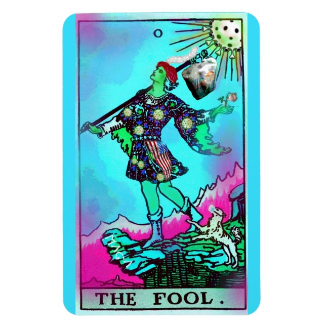 Ímã Coronavirus Tarot Card The Fool (Vertical)