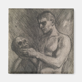 Imã Corpo de um Homem Segurando o Crânio (por Albert E