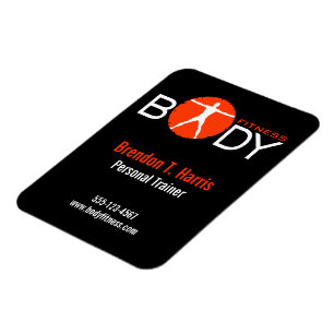 Ímã Corpo Madness Black Personal Trainer Flexi Magnets