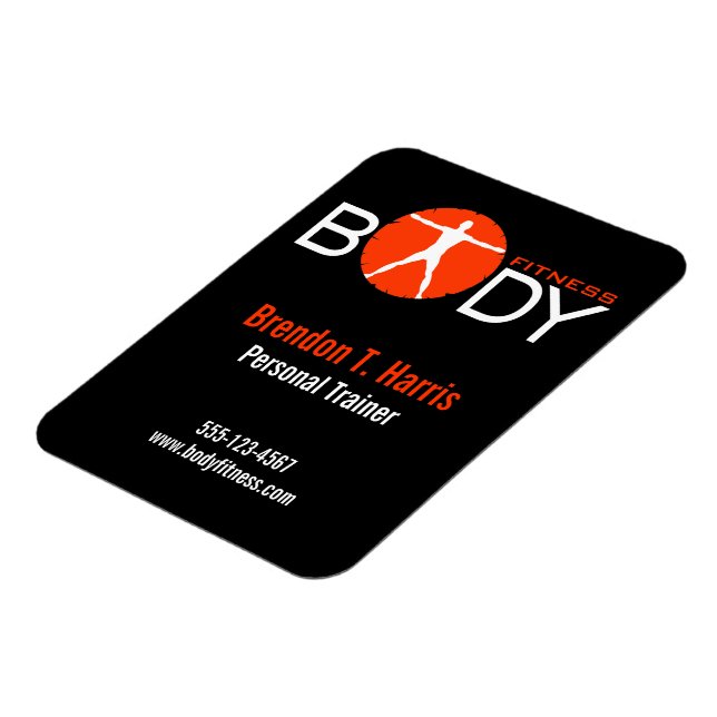 Ímã Corpo Madness Black Personal Trainer Flexi Magnets (Left Side)