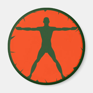 Imã Corpo Madness Malhação Verde Laranja Redondo