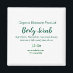 Imã Corpo natural verde orgânico esfregar manteiga adi<br><div class="desc">design</div>