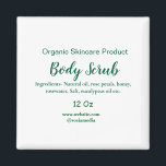 Imã Corpo natural verde orgânico esfregar manteiga adi<br><div class="desc">design</div>