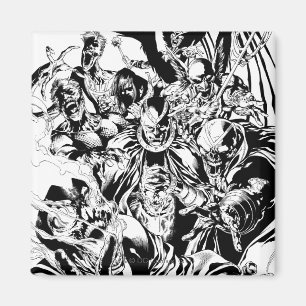 Imã Corpo preto da lanterna - preto e branco