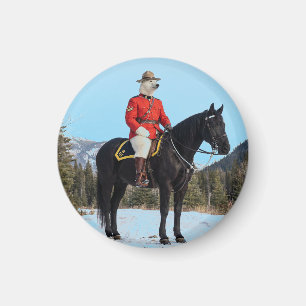 Imã Corporal da RCMP de Urso Polar a Cavalo