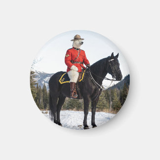 Imã Corporal da RCMP de Urso Polar a Cavalo