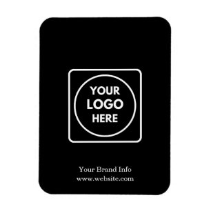 Ímã Corporativo Preto   Personalizado Profissional