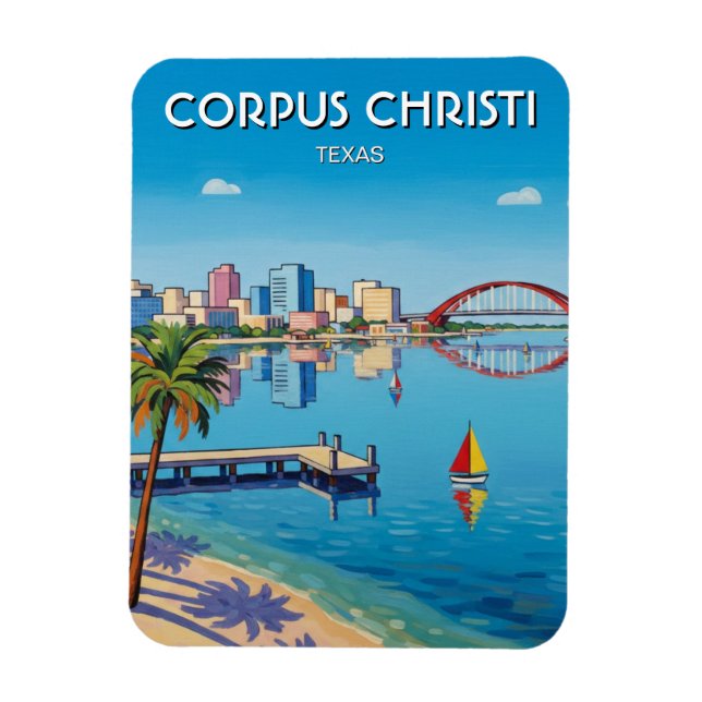 Ímã Corpus Christi Texas (Vertical)