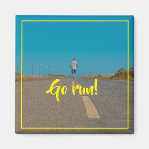 Imã Corra! Magnet de Inspiração de Motivação Rodoviári