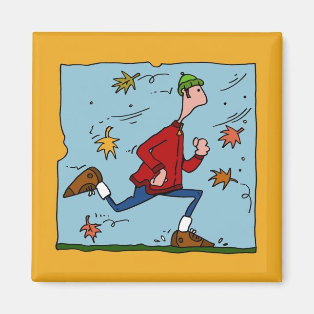 Imã corredor de outono (cara) (Frente)