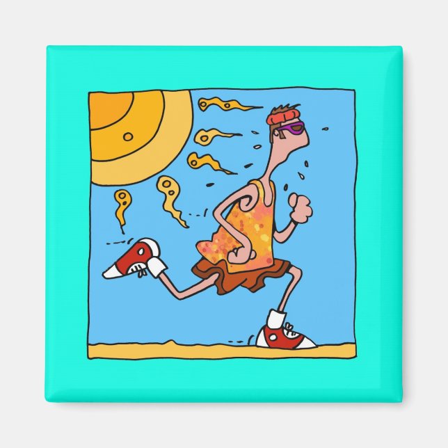 Imã corredor de verão (cara) (Frente)