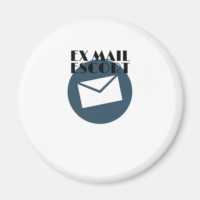 Imã Correio aposentado Ex-Mail Escorregue a Transporta (Frente)