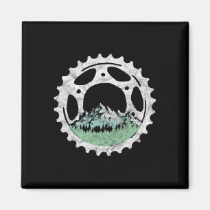 Imã Corrente De Bicicleta E Árvores Mountain Biking Vi