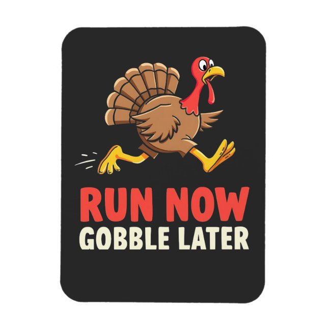 Ímã Correr Agora Gobble Depois da Maratona Turca (Vertical)