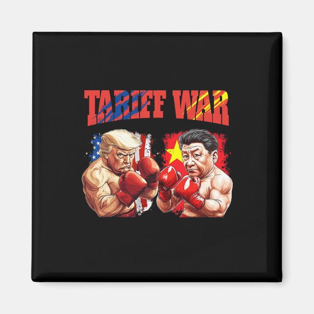 Imã Correspondência De Boxing De Boxing De Trump Funny (Frente)