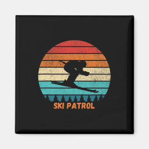 Imã Correspondência de Ski Patrol Ski Resort Winter Sk