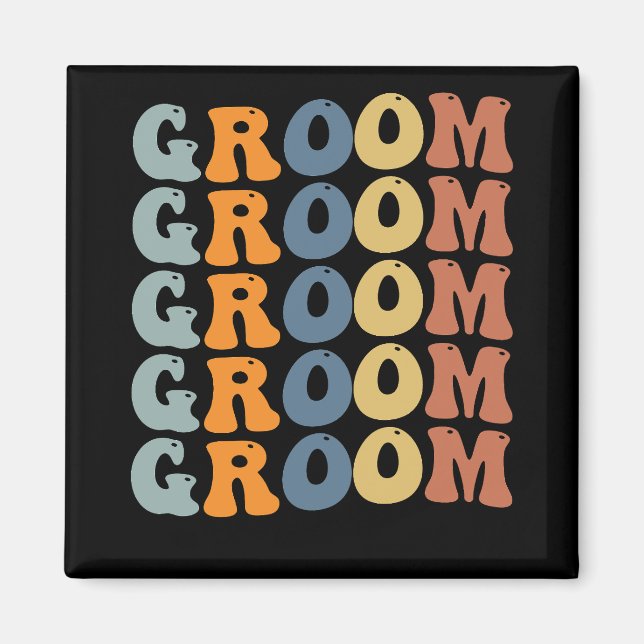 Imã Correspondência Preparando Noiva e Groom Casamento (Frente)