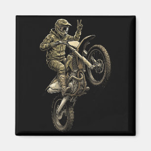 Imã Corrida de moto motocross camuflagem piloto offroa