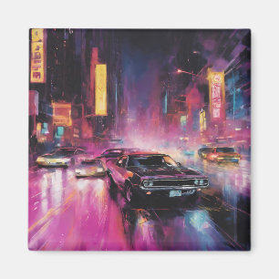 Imã Corrida noturna em Vibrant City