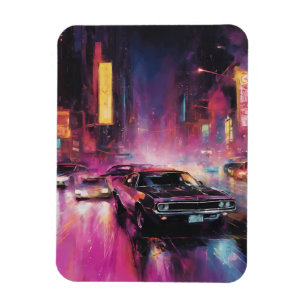 Ímã Corrida noturna em Vibrant City