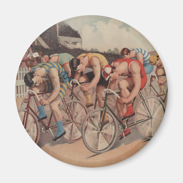 Imã Corrida para a linha - Presente de Corrida Ciclo d (Frente)