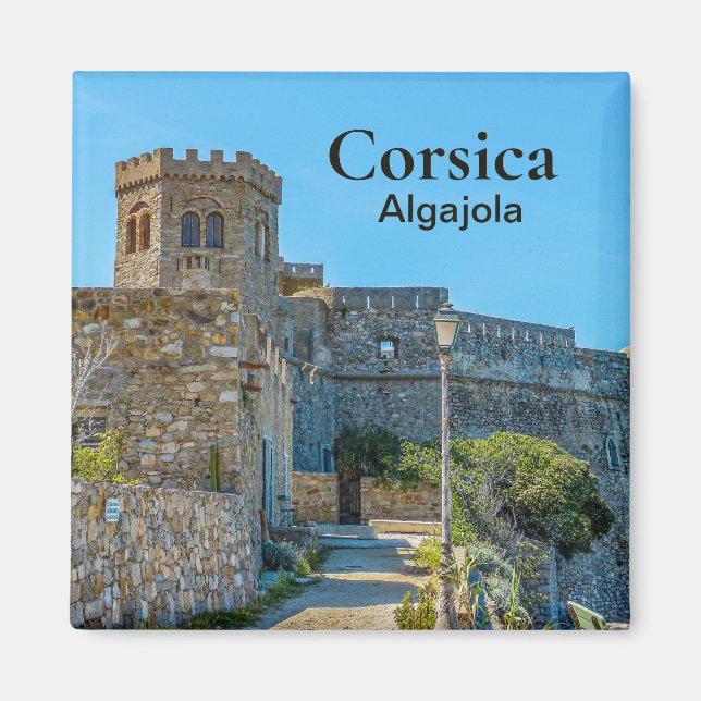 Imã Corsica Algajola Castle França Souvenir (Frente)