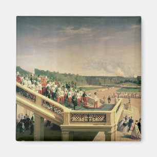 Imã Corteje o banquete nos jardins do palácio de
