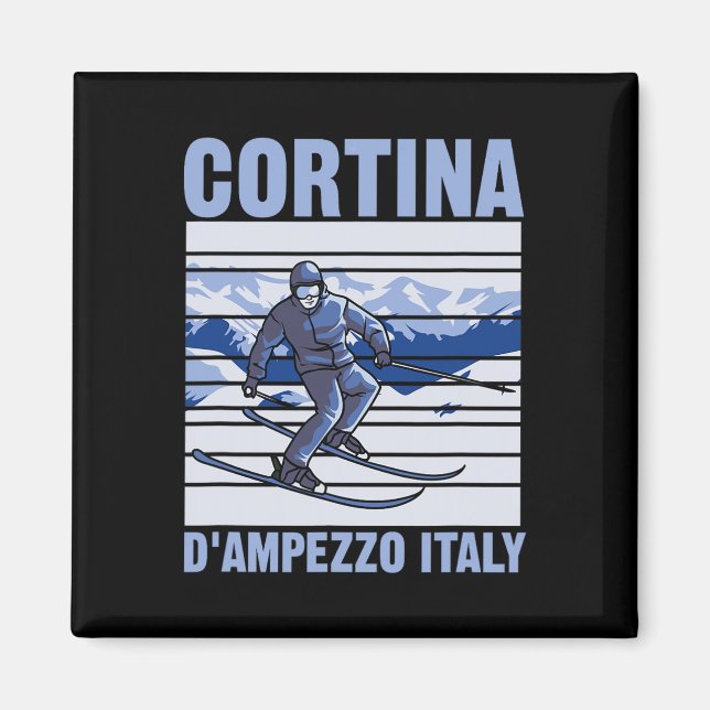 Imã Cortina D'ampezzo Itália Esqui  (Frente)