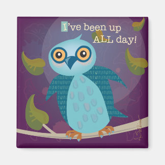 Imã Coruja de olhos largos no ímã luar