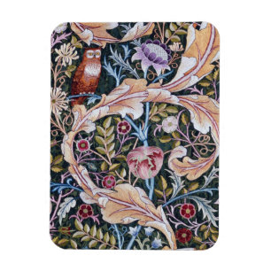Ímã Coruja e Flores, William Morris
