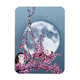 Ímã Coruja na Árvore de Ameixa