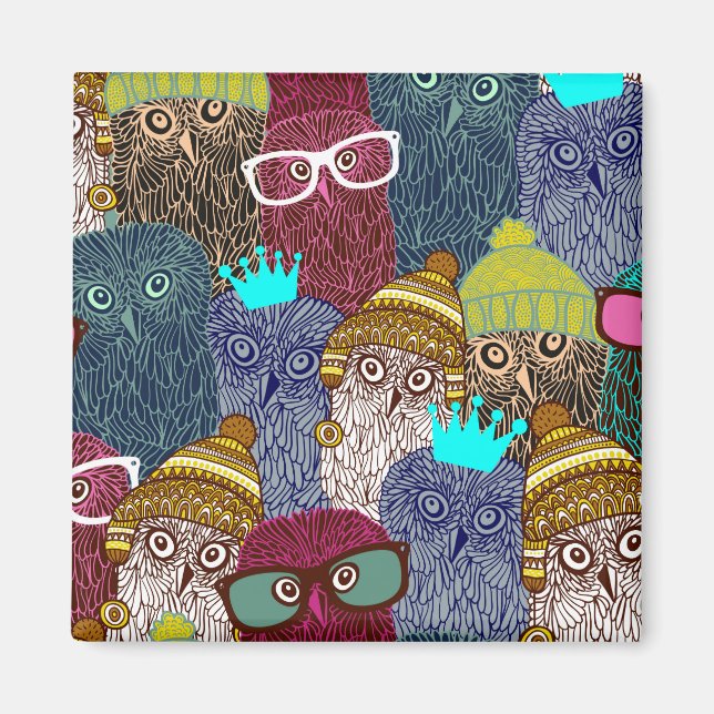 Imã Coruja na coroa (Frente)