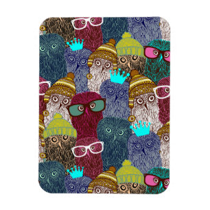 Ímã Coruja na coroa