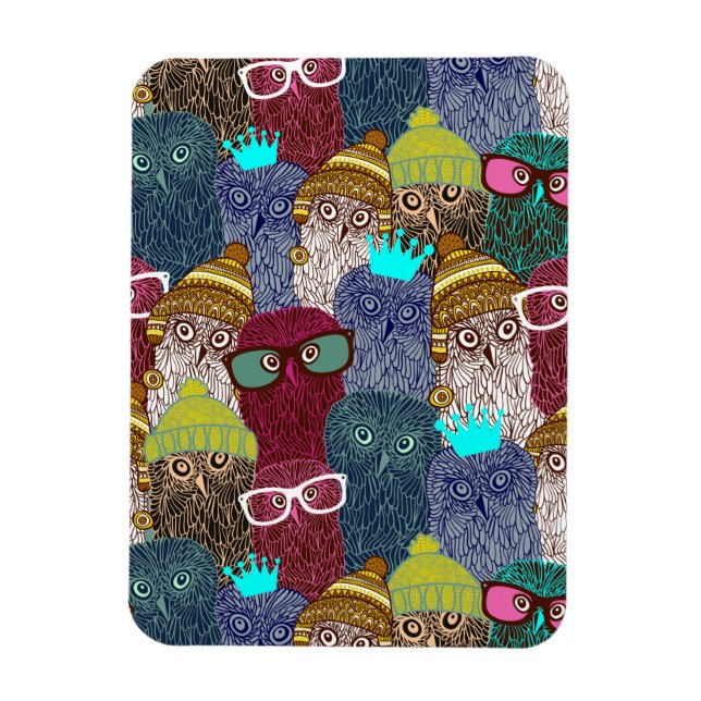 Ímã Coruja na coroa (Vertical)