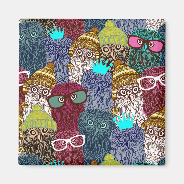 Imã Coruja na coroa (Frente)