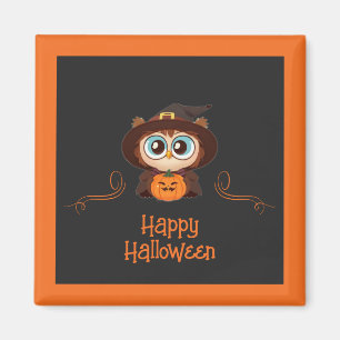 Imã Coruja/Queda/Outono/Halloween/abóbora