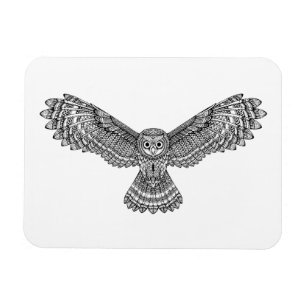 Ímã Coruja Zendoodle do vôo