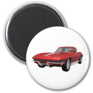 Imã Corvette 1967: Carro Esportivo: Finalidade Vermelh