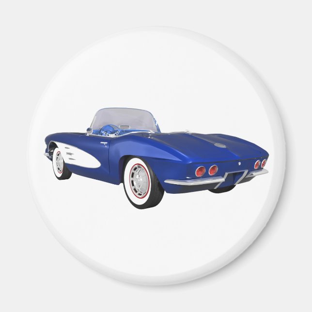 Imã Corvette C1 1961: Término Azul: (Frente)
