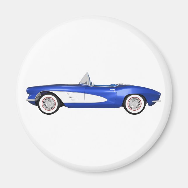 Imã Corvette C1 1961: Término Azul: (Frente)