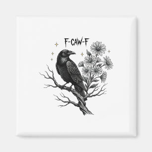 Imã Corvo Negro F-caw-f Halloween _1