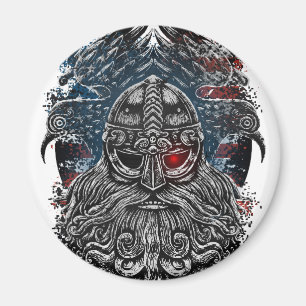 Imã Corvos de Odin e espadas Mitologia Viking EUA band